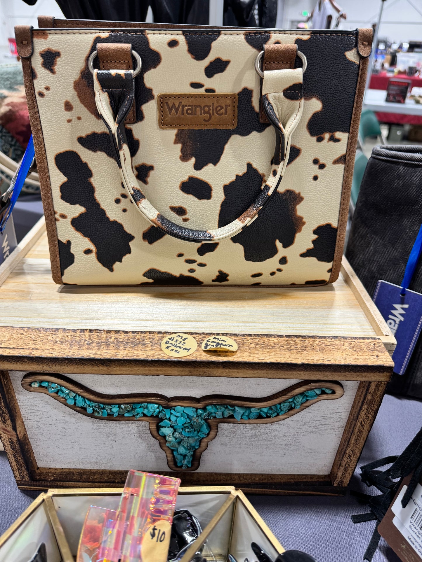 Wrangler Cowprint Tote/Crossbody