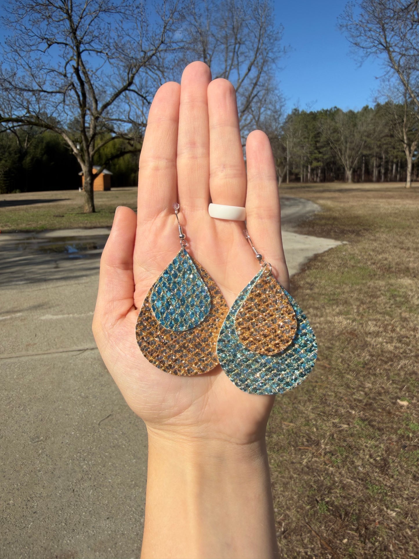 Cosmic Cowgirl | Desert Disco Teardrop Earrings