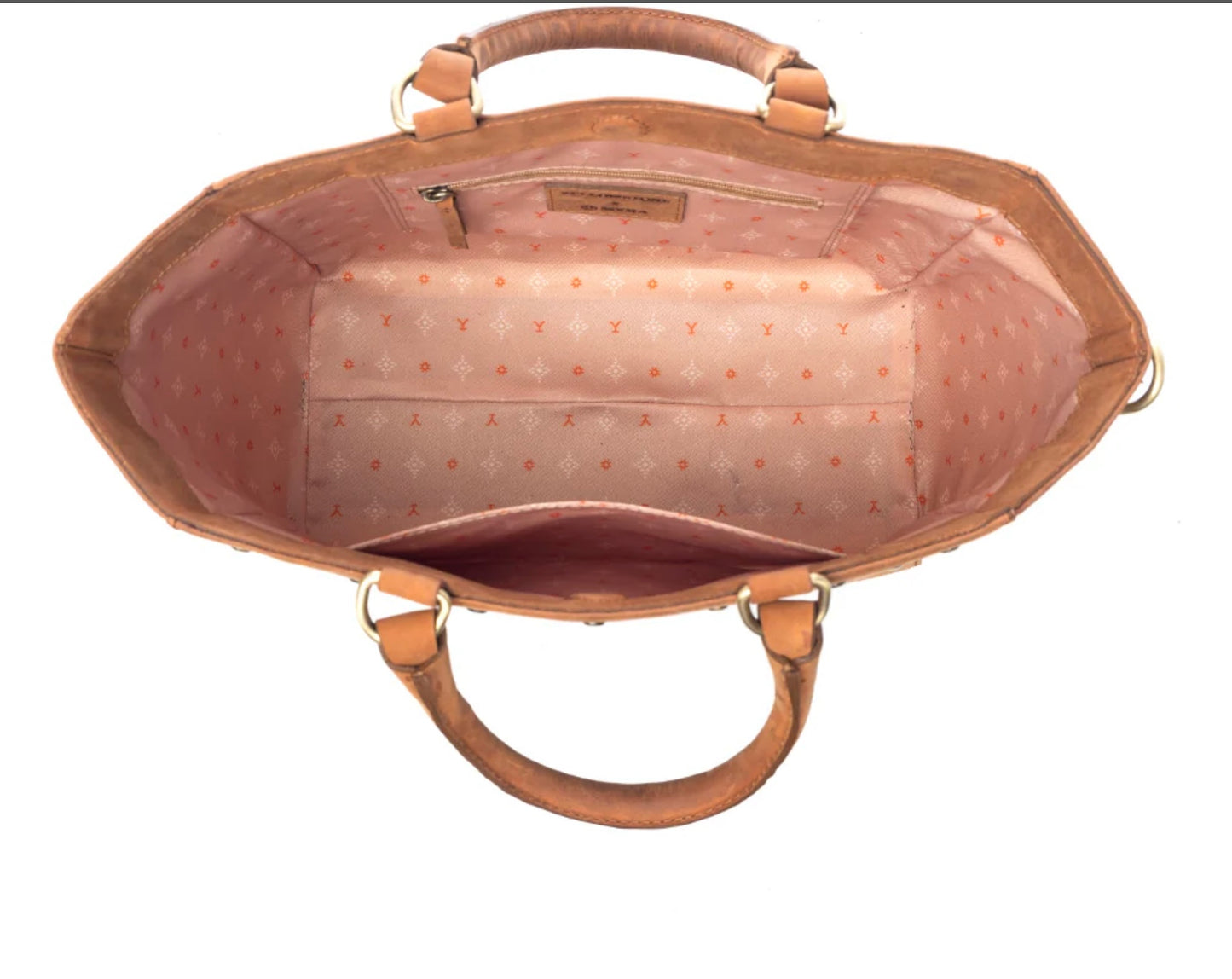 Yellowstone Valley Soul Studded & Embossed Tote Leather Bag