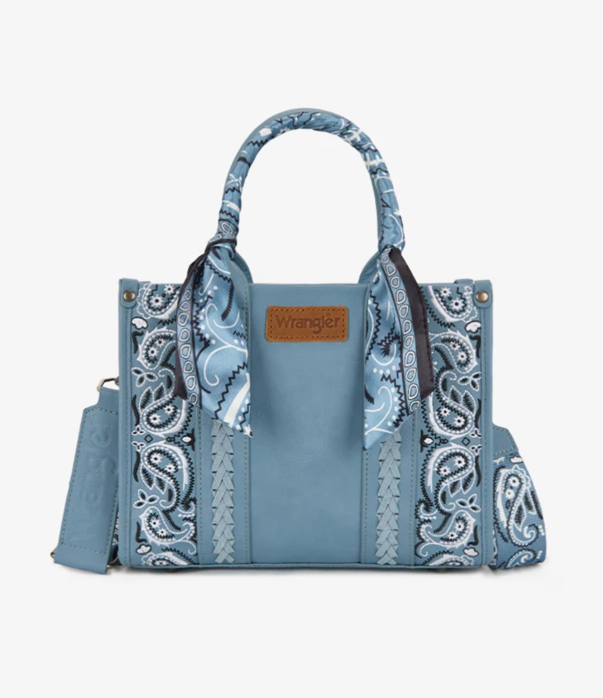Wrangler Braided Paisley Bandana Tote Bag