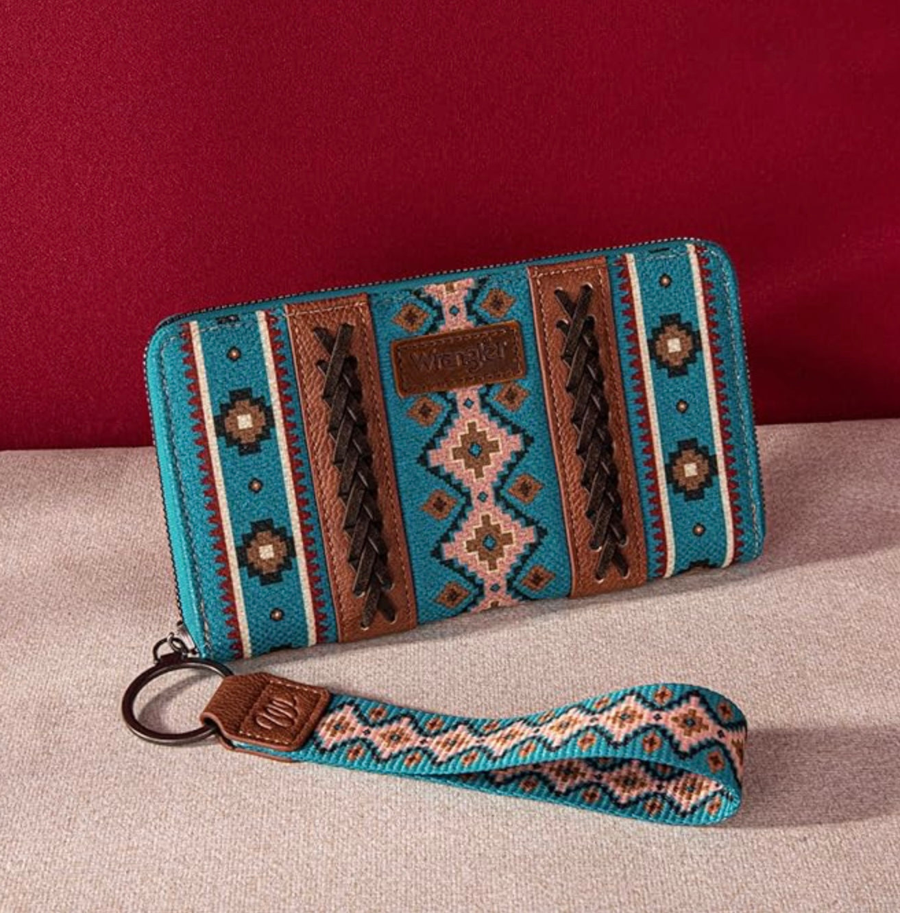 Wrangler Southwestern Art Print Wallet-Multiple Colors