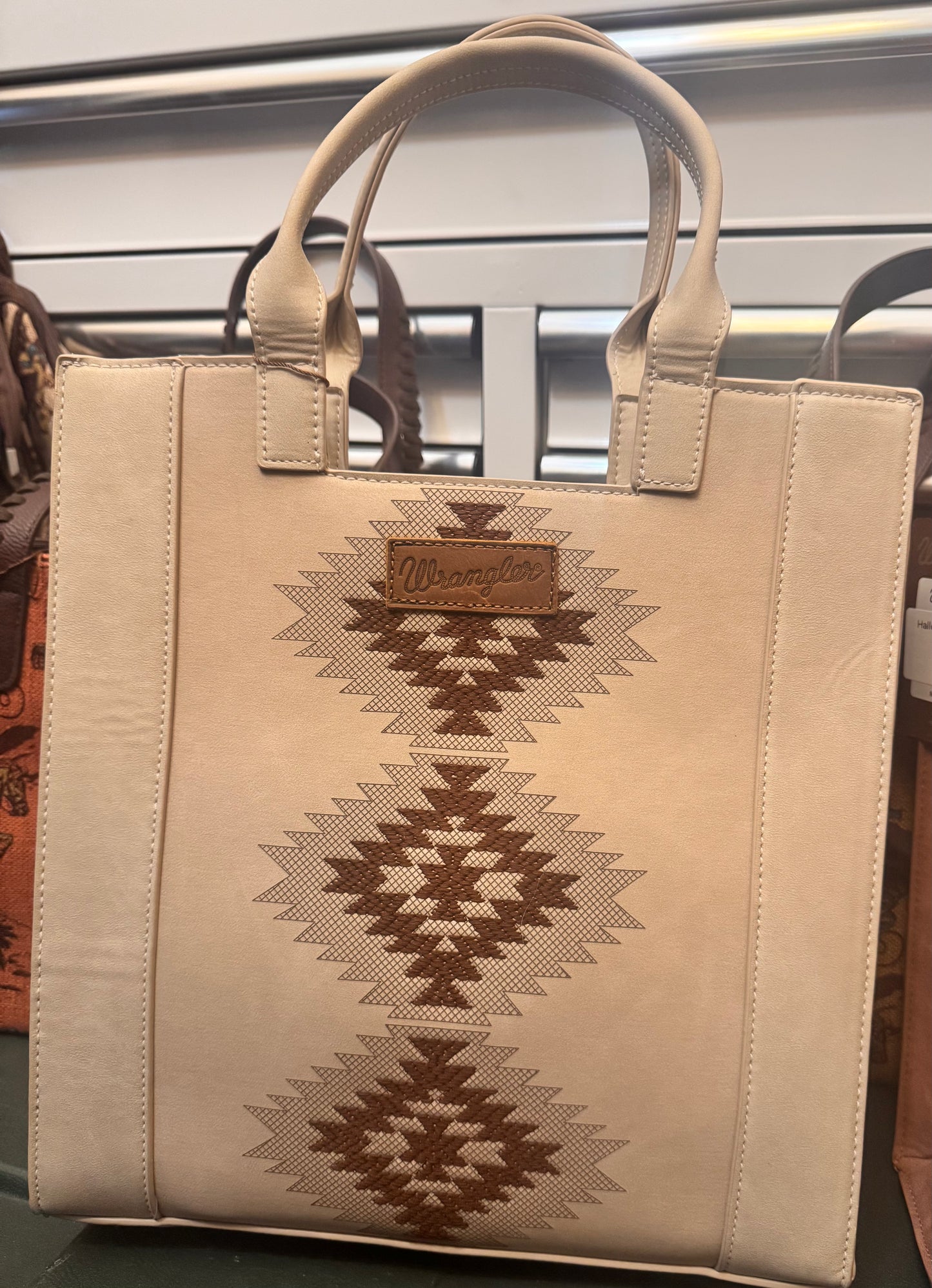 Wrangler Aztec Embroidered Tote Bag/Crossbody