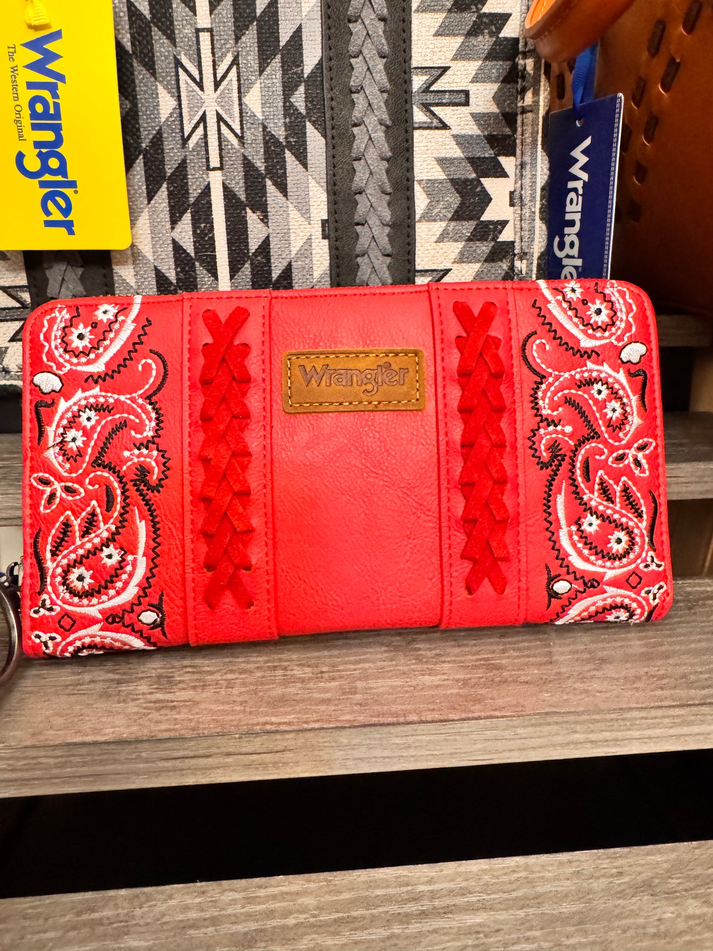 Wrangler Braided Paisley Bandana Wallet