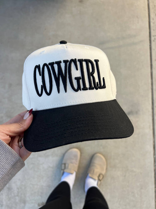 Cowgirl Embroidered Trucker Hat 