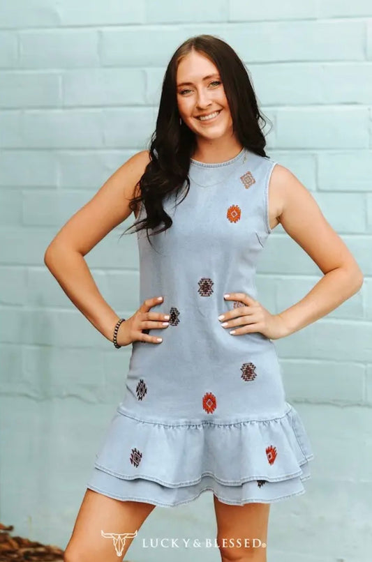 Dusty Trail Denim Dress