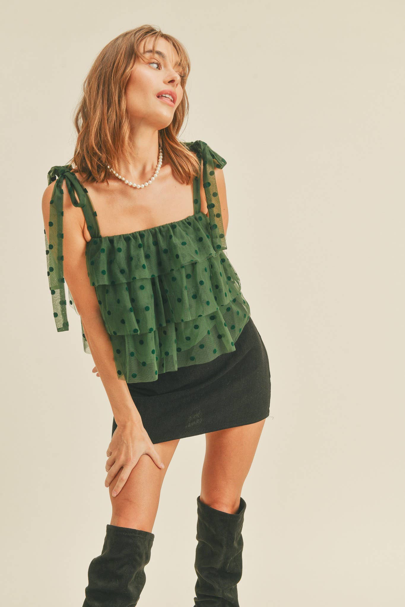 TIERED RUFFLE LAYER TOP