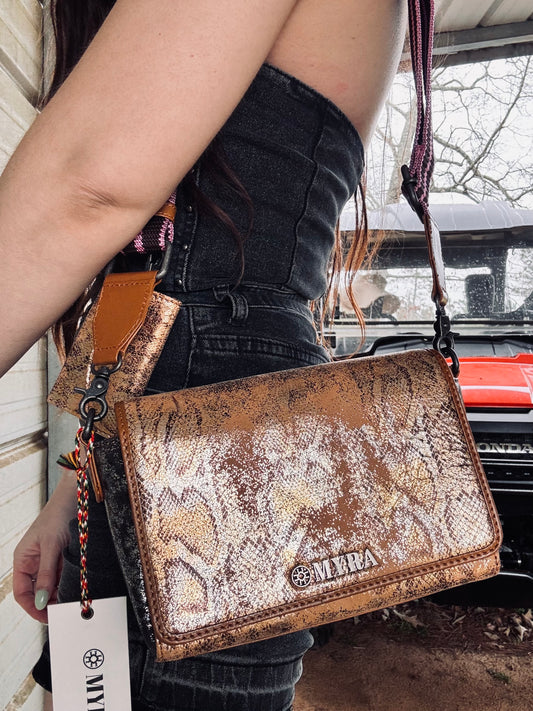 Elysian Charm Leather Shoulder Bag