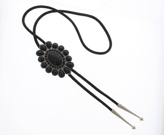 Midnight Bloom Bolo Tie