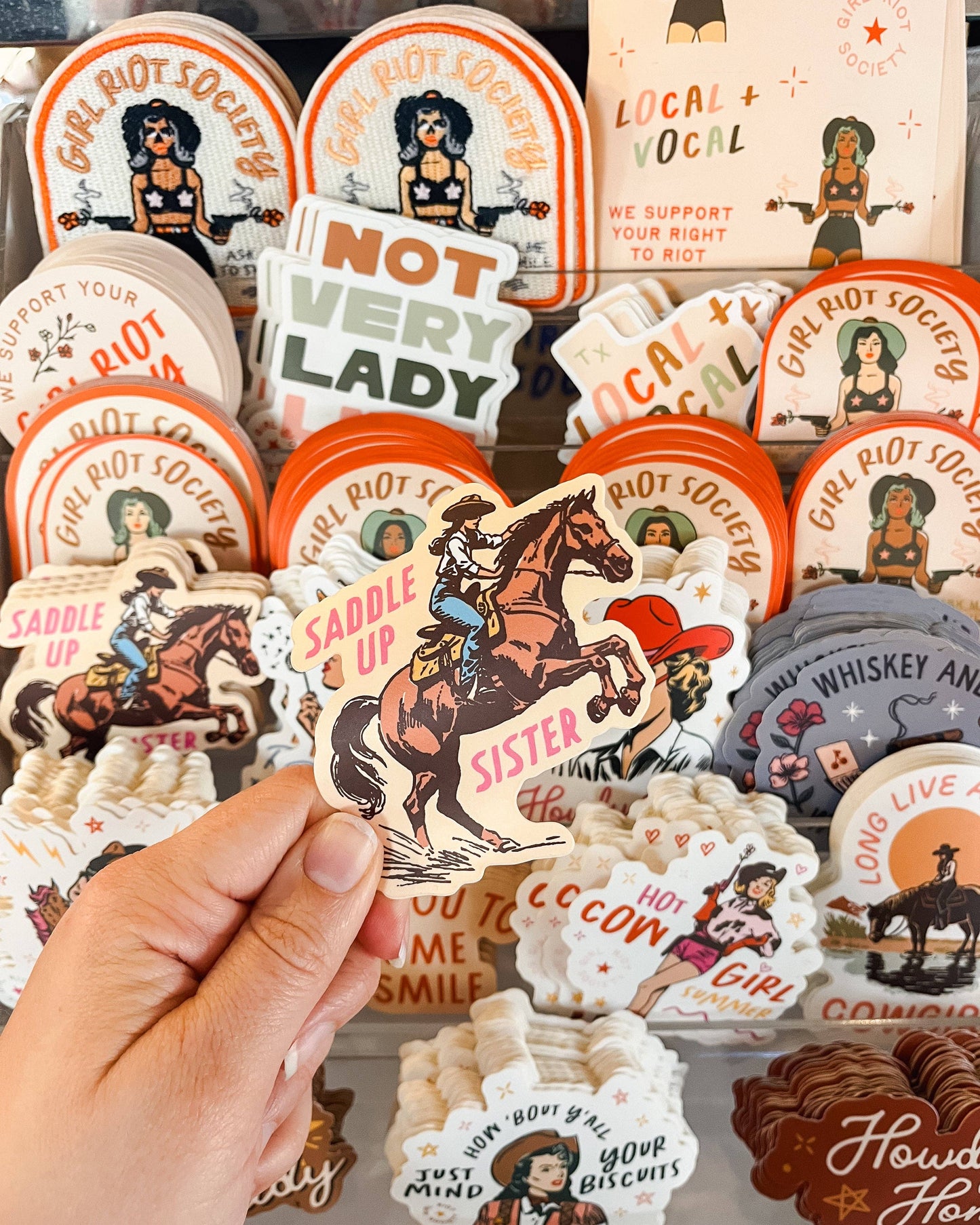 Saddle Up Sister Die Cut Sticker