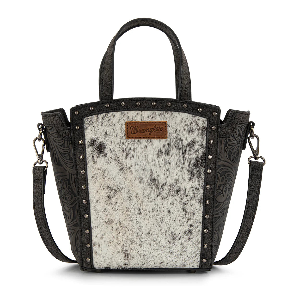 Wrangler Genuine Hair-On Cowhide Tote/Crossbody