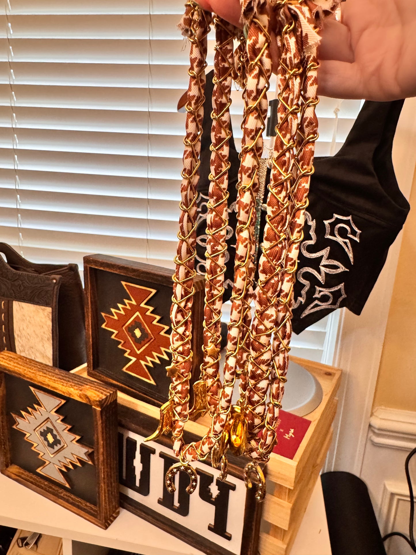 Scarf Charm Necklace - Cowgirl