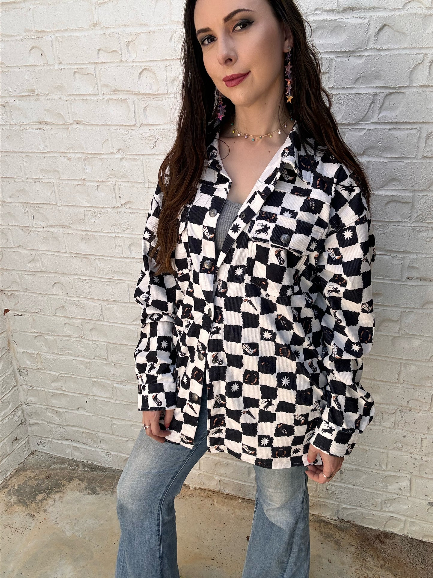 Check Mate Corduroy Shacket