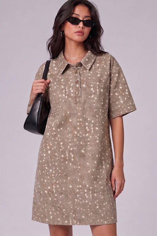 Bambi Print Mini Dress