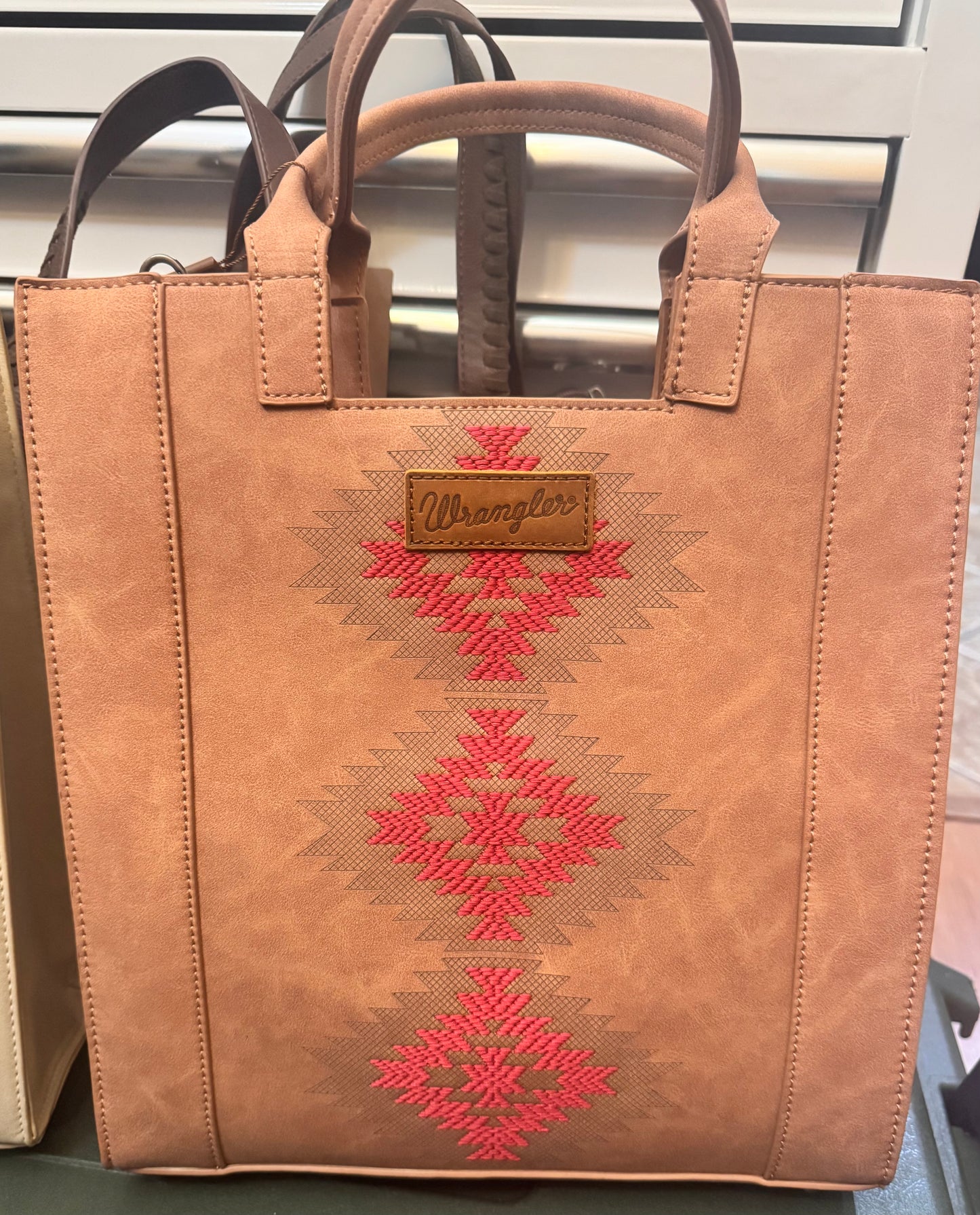Wrangler Aztec Embroidered Tote Bag/Crossbody