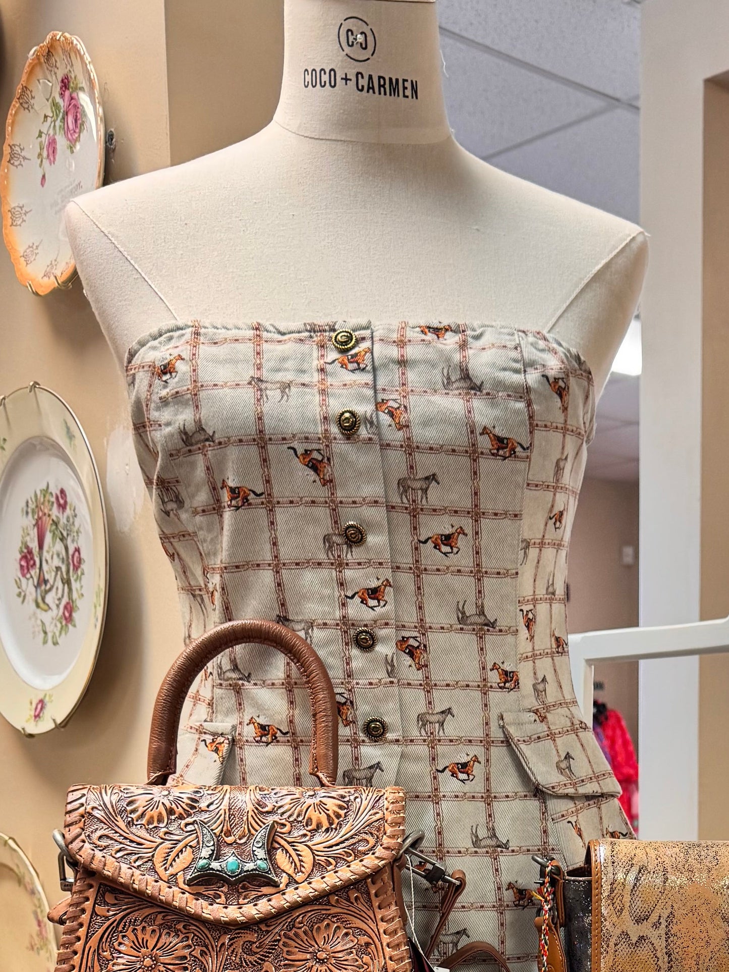 “Miss Kentucky Derby” Bustier Top