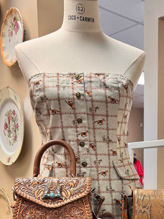 “Miss Kentucky Derby” Bustier Top