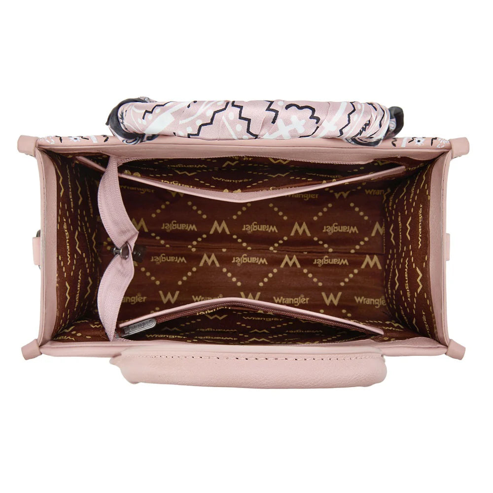 Wrangler Braided Paisley Bandana Tote Bag