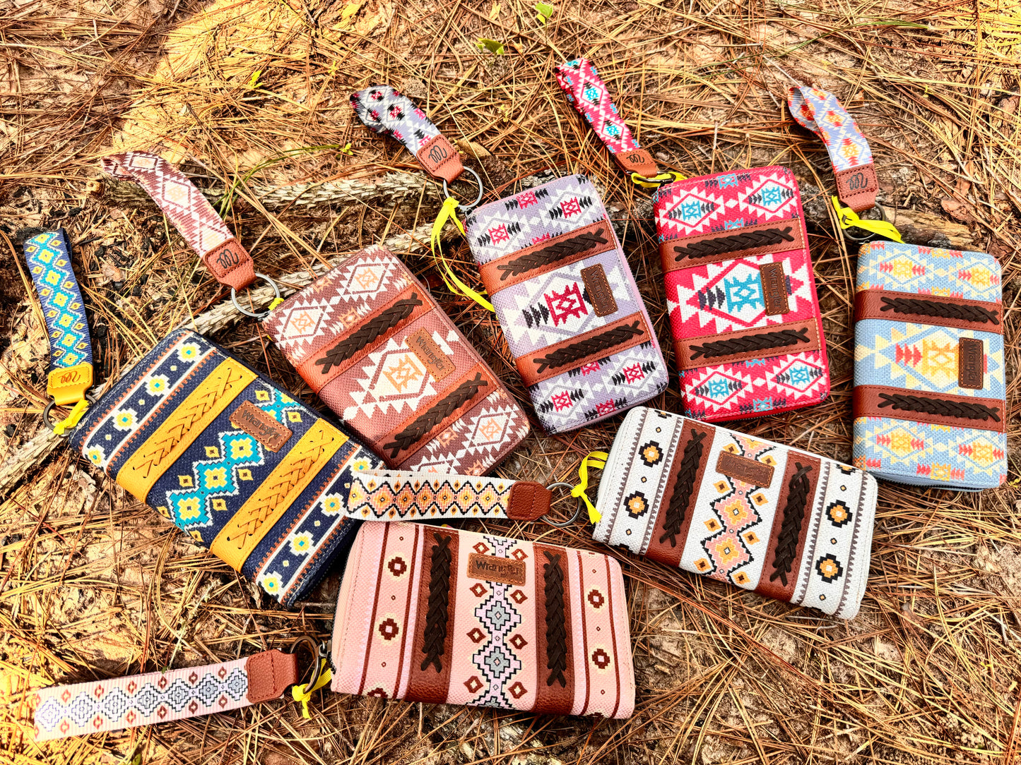 Wrangler Southwestern Art Print Wallet-Multiple Colors