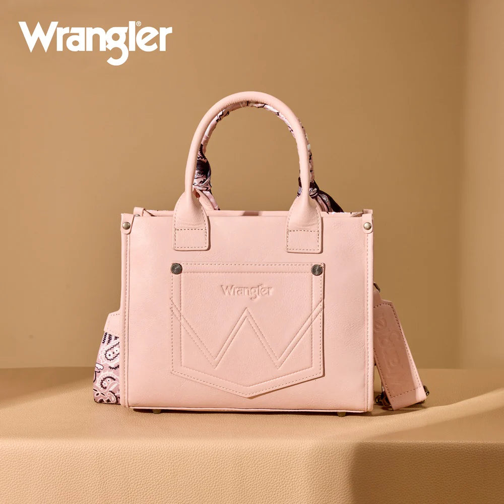 Wrangler Braided Paisley Bandana Tote Bag
