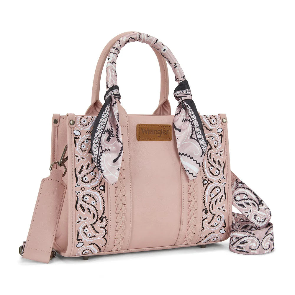 Wrangler Braided Paisley Bandana Tote Bag