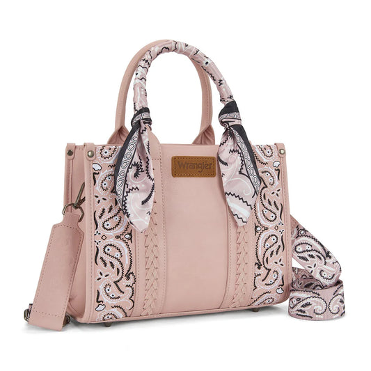 Wrangler Braided Paisley Bandana Tote Bag