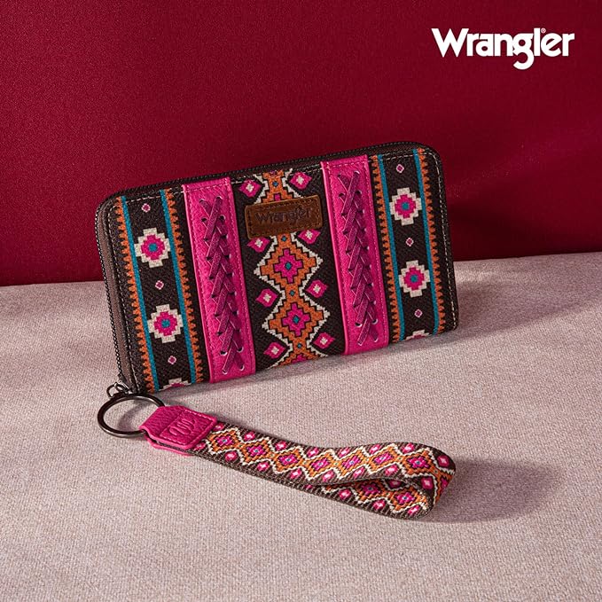 Wrangler Southwestern Art Print Wallet-Multiple Colors
