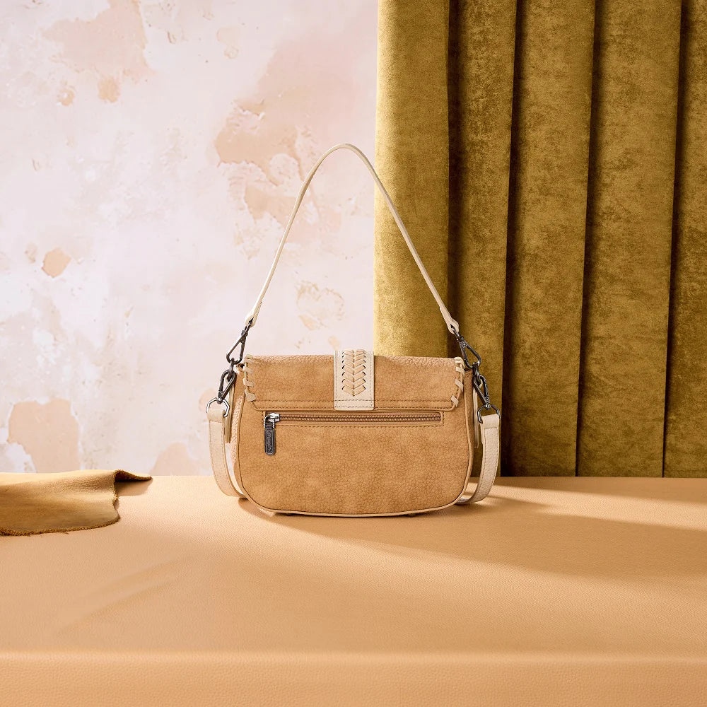 Wrangler Braided Tassel Saddle Crossbody Bag-Multiple Colors