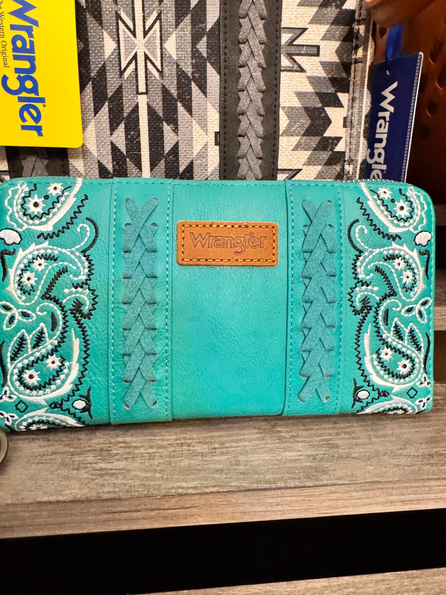 Wrangler Braided Paisley Bandana Wallet