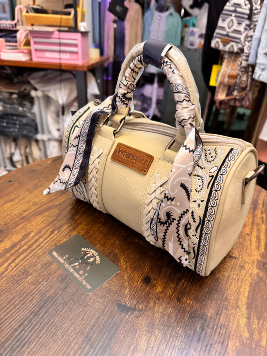 Wrangler Braided Paisley Bandana Boston Bag