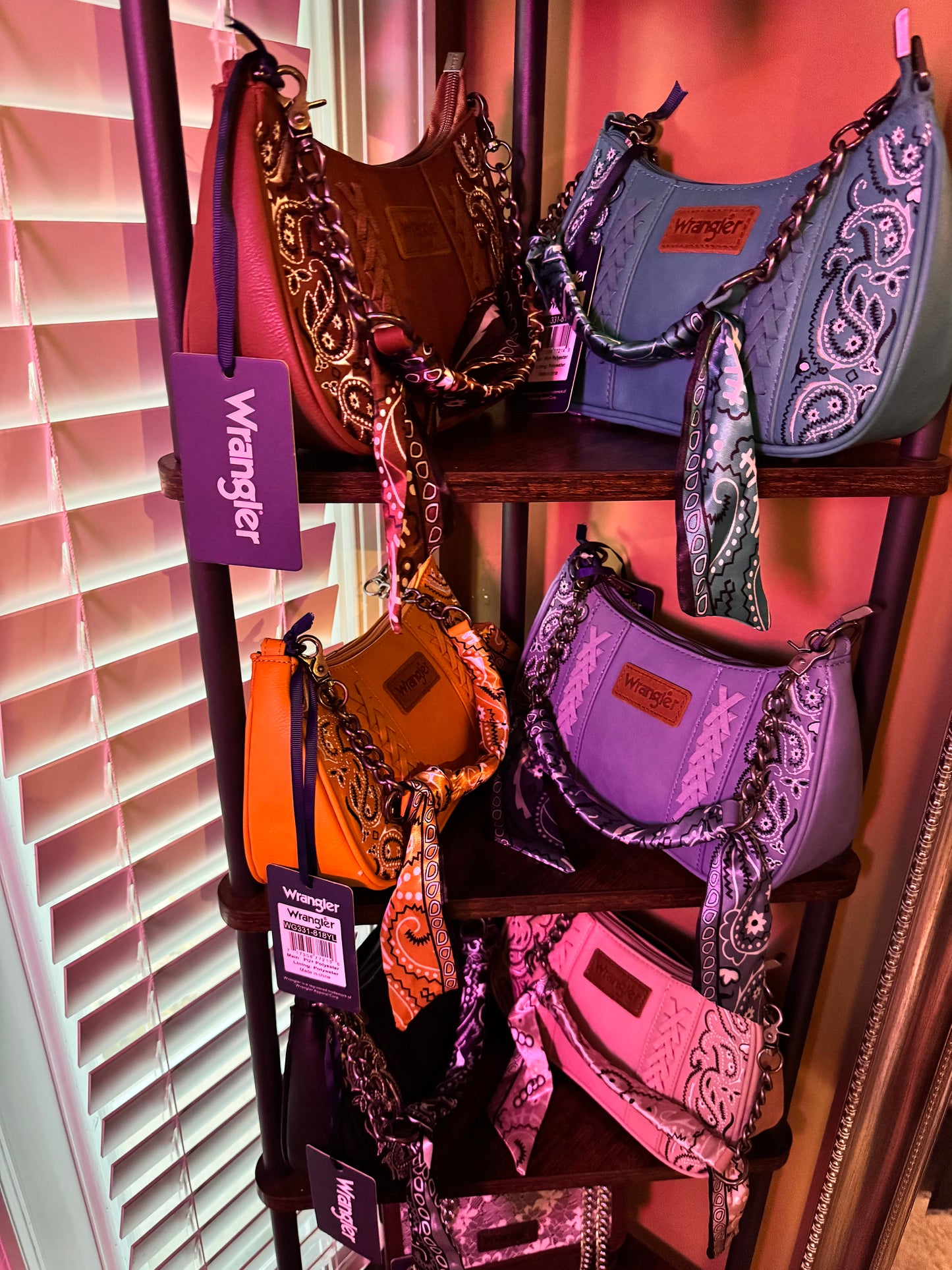 Wrangler Braided Paisley Bandana Shoulder Bag