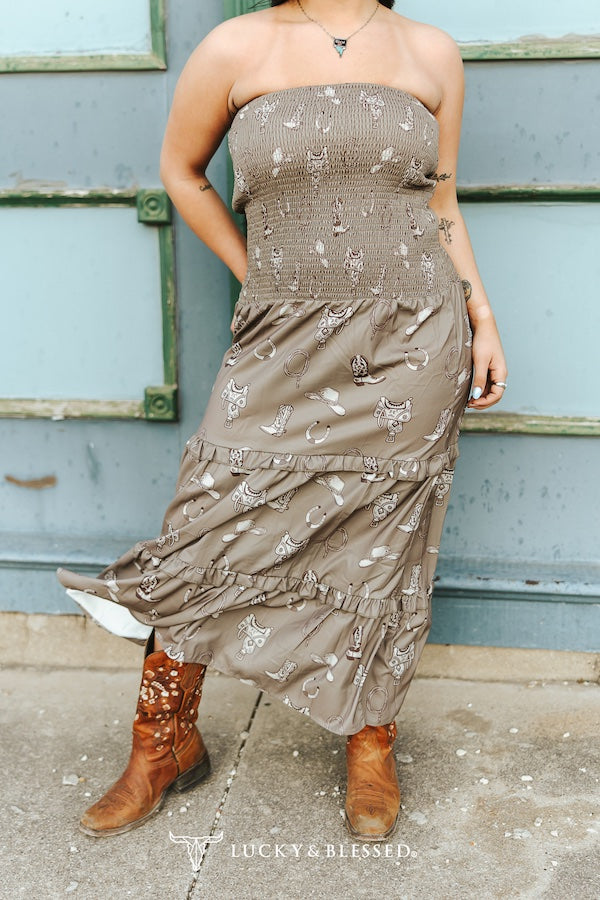 Saddle Trail Maxi Dress