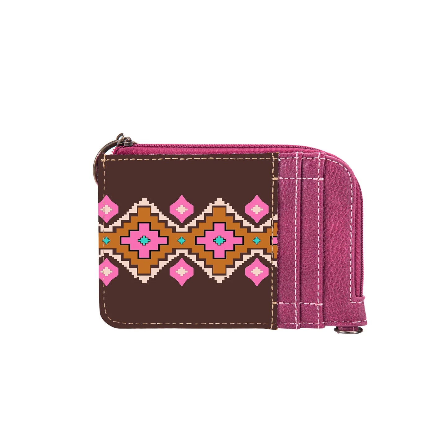 Wrangler Southwestern Mini Zip Card Case/Wallet-Multiple Colors