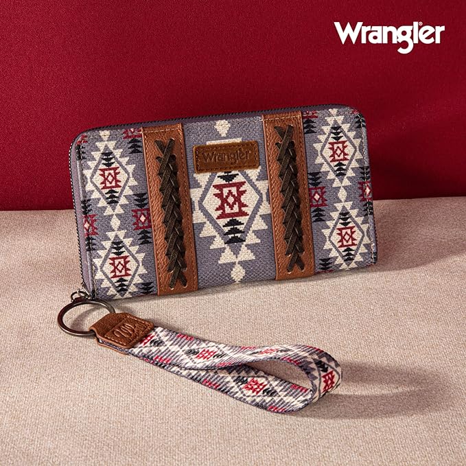 Wrangler Southwestern Art Print Wallet-Multiple Colors