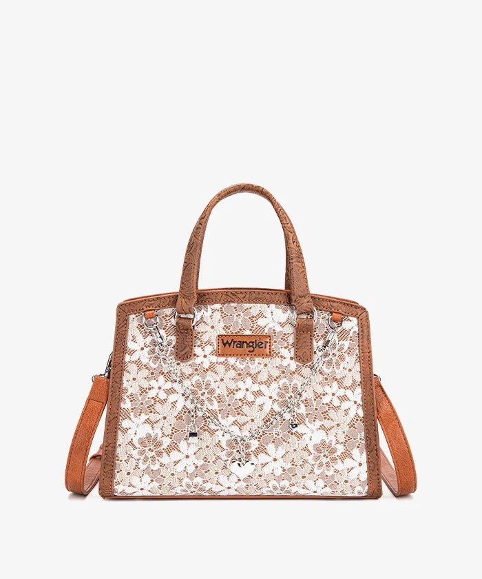 WRANGLER WESTERN CHIC LACE TOTE BAG