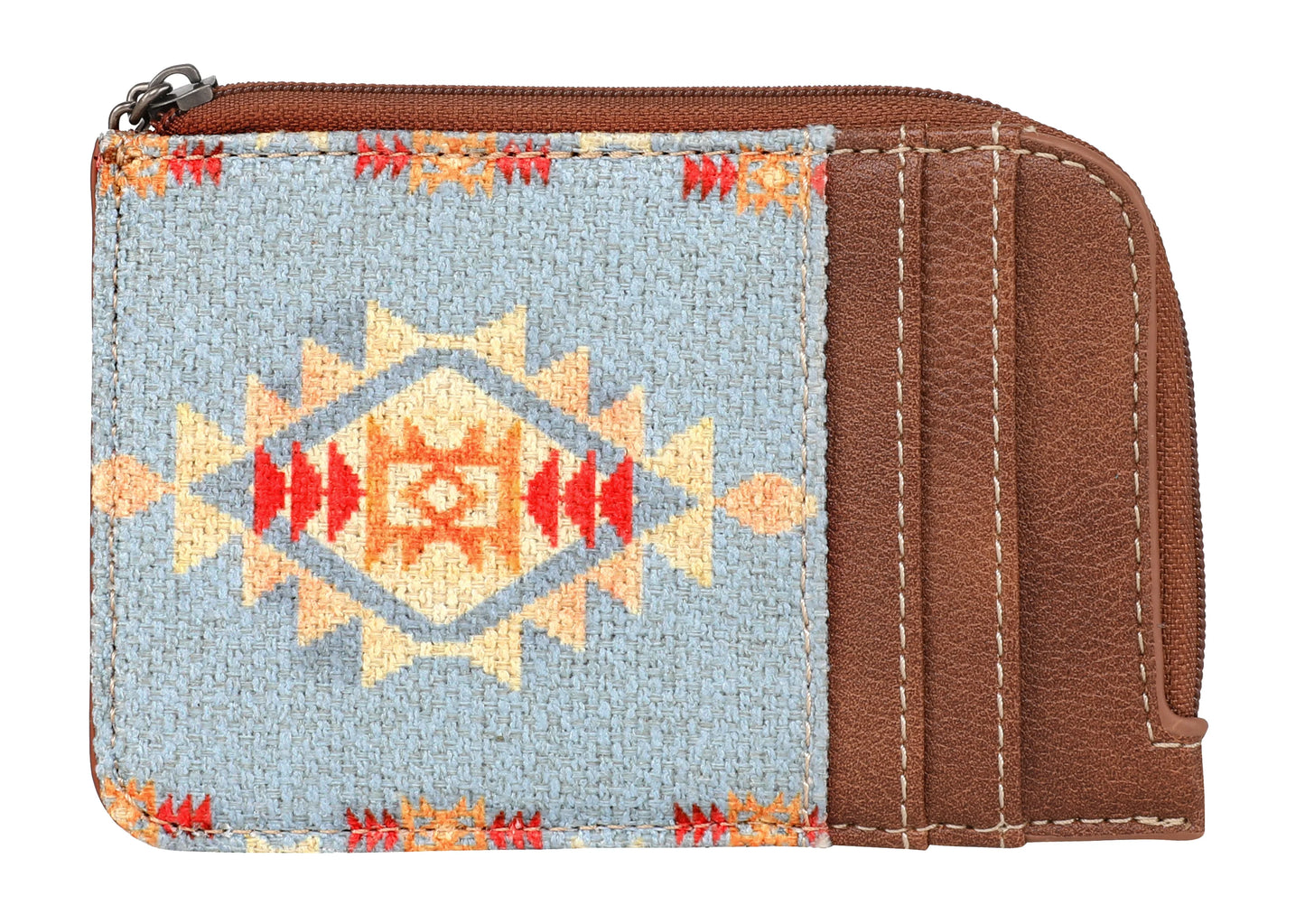 Wrangler Southwestern Mini Zip Card Case/Wallet-Multiple Colors
