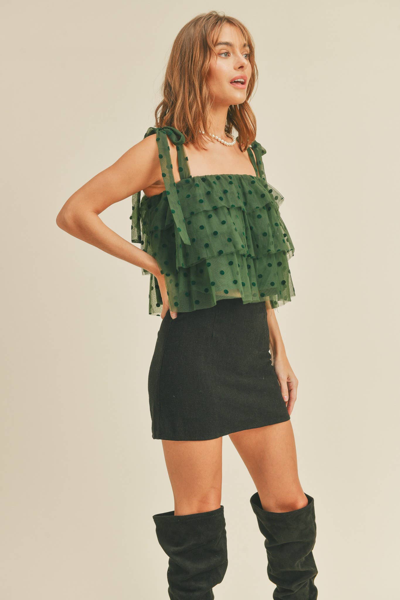 TIERED RUFFLE LAYER TOP