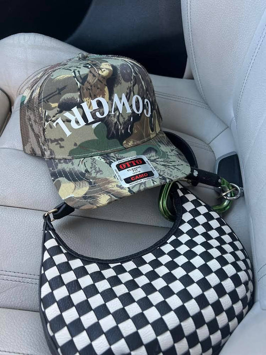 COWGIRL Camo Trucker Hat